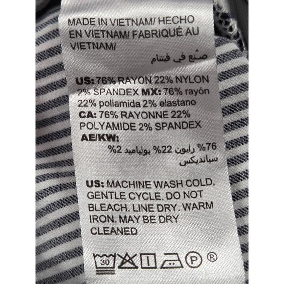 Chico's Black White Pinstripe Women's Dress Pants Size 3R - XL 16/18 - Picture 5 of 6